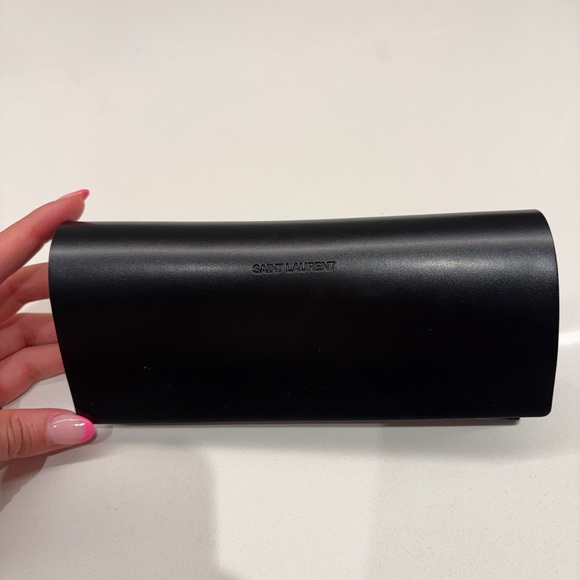 Saint Laurent Black and Cream Glasses - Picture 6 of 7